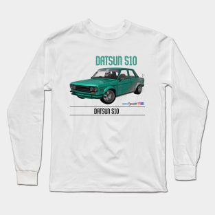 Datsun 510 Halftone Long Sleeve T-Shirt